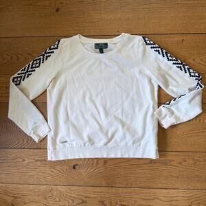 Vintage Lauren Ralph Lauren Women Embroidered Sweatshirt  L Western Boho Tribal